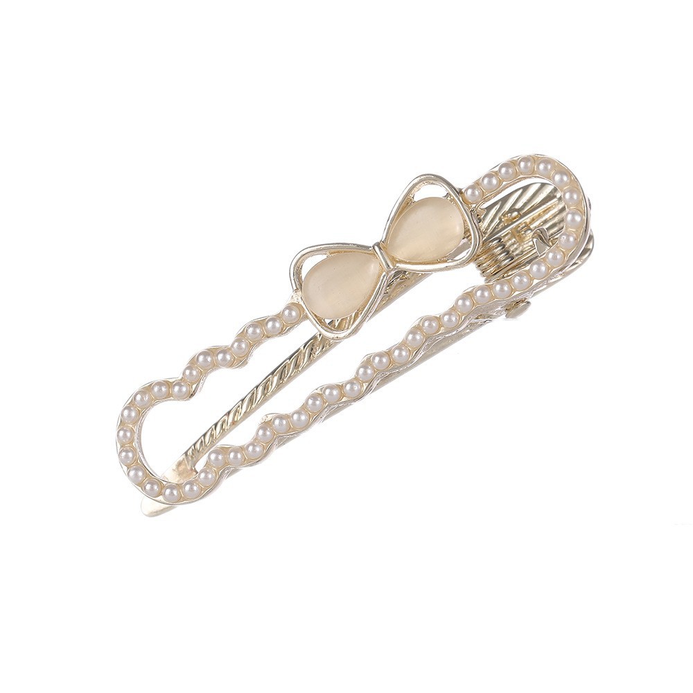 Korean flower headwear clips, rhinestone, frog clip at the back of the head, simple bangs clip, top clip, hairpin, female butterfly Item Picture