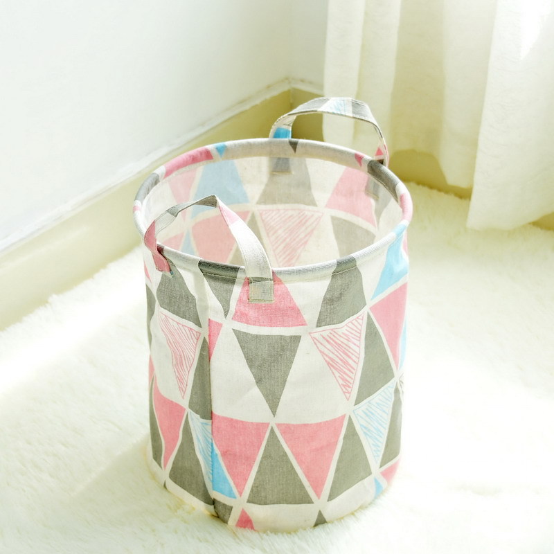 Canvas Storage Bucket Miscellaneous Arrangement Cloth Basket Garbage Storage Basket Toy Storage Basket 0949 Item Picture