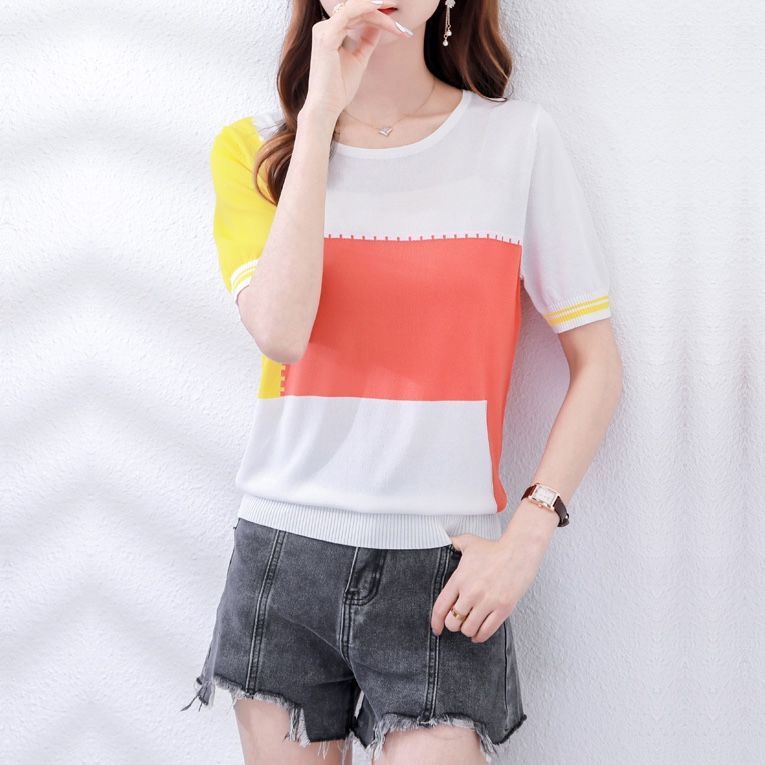 t恤高档夏季白底实物图