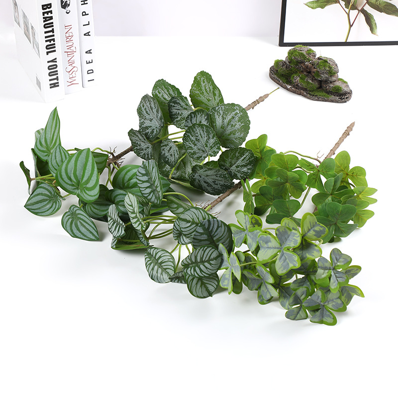 Simulation Plant Wall Green Landscape Grass Plastic Environmental Realistic Fake Flower Green Plant Accessories Props Decoration Manufacturers Wholesale