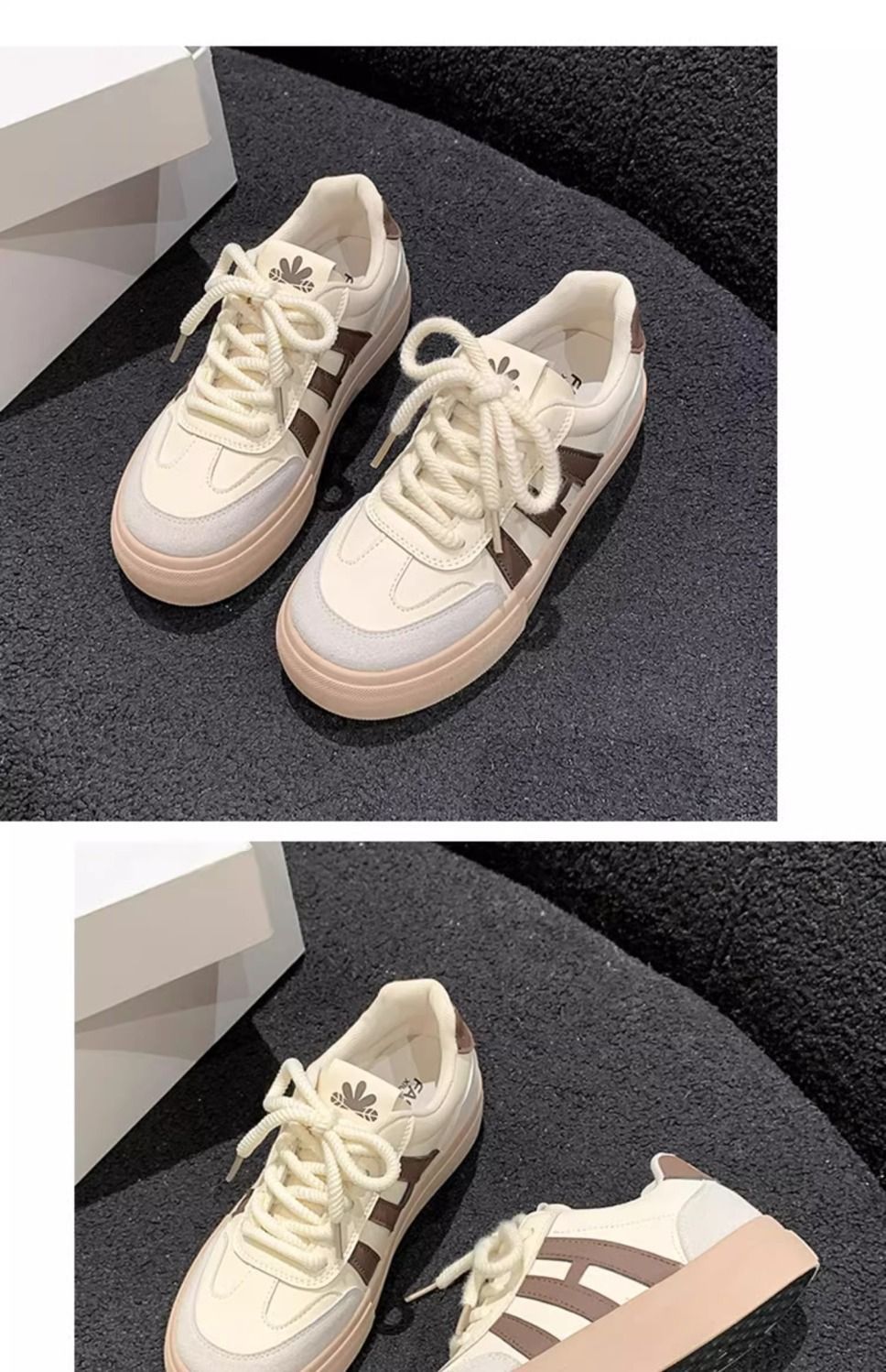 鞋子女鞋百搭2025春秋新款厚底薄款透气网红运动鞋爆款德训鞋女鞋详情12