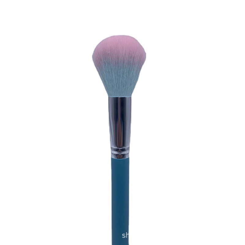 8 Light Blue Round Tail Wood Handle Bright Silver Aluminum Tube Light Blue Pink Peak Soft Hair Makeup Brush Makeup Tools Powder Powder Powder Powder Powder Powder Powder Powder Powder Powder Powder Powder Powder Powder Item Picture