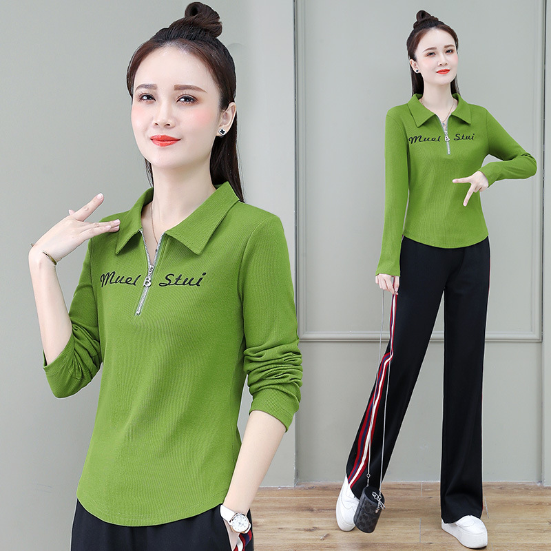 Early Spring Autumn Long-Sleeved T-Shirt Base For Women 2022 New Slim-Fit And Thin Man Looks All Over The Top details Picture