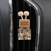 Water Cube air outlet perfume bottle, empty bottle, car glass aromatherapy bottle, wooden creative in-car perfume decorative items Application Scenario