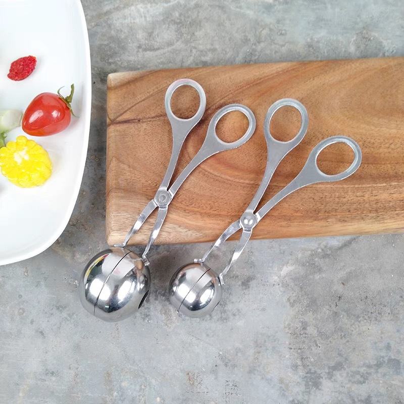 Stainless Steel Meatball Spoon Meatball Maker Rice Ball Mold Household Kitchen Fishball Tool Meatball Squeezer Tool Specification drawing