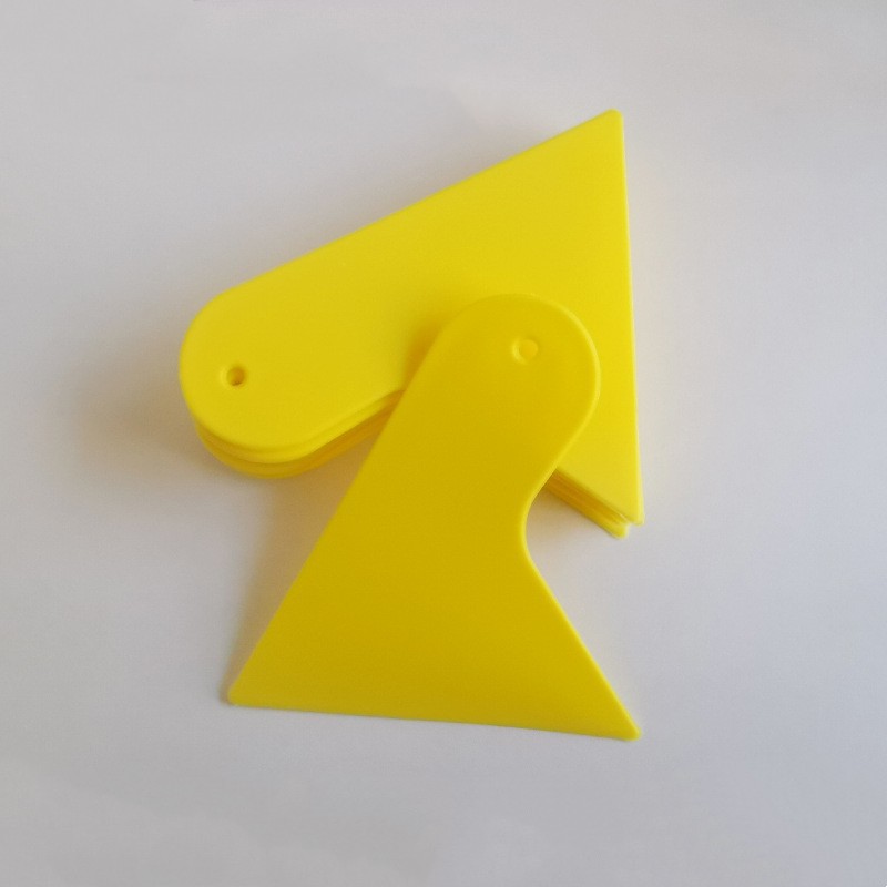Small yellow scraper, car film application scraper, special small scraper, plastic triangular hoist, plastic scraper, film application tool Application Scenario