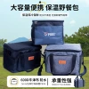 Wholesale large-capacity insulated bags, lunch boxes, bags with food, hand-held bags, thickened aluminum foil bento, lunch bags, outdoor travel bags details Picture