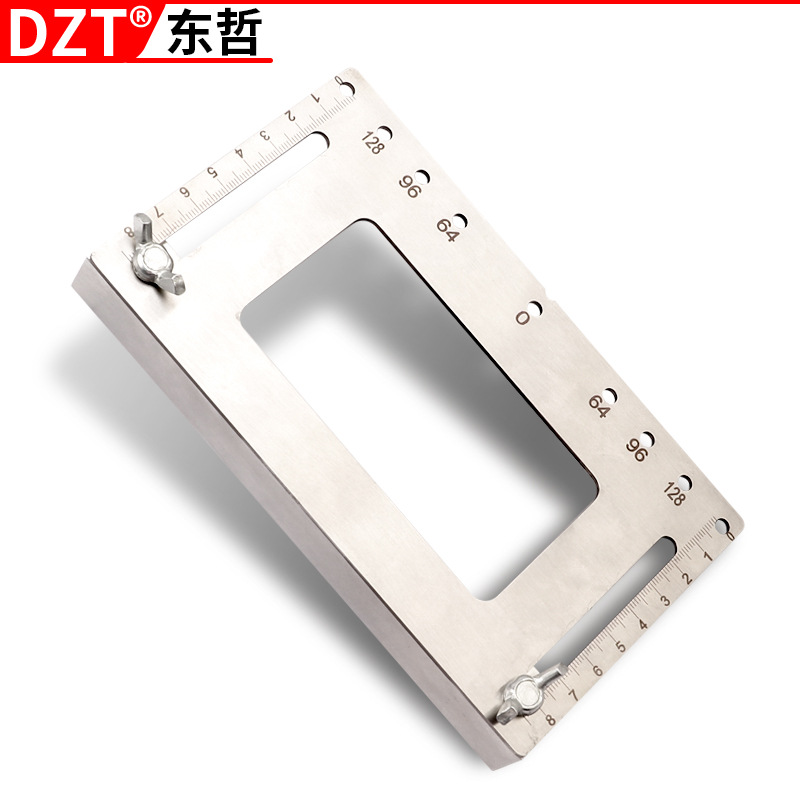 Handle drilling, woodworking, wardrobe door, cabinet multi-functional installation tool, stainless steel handle installation wonder Item Picture