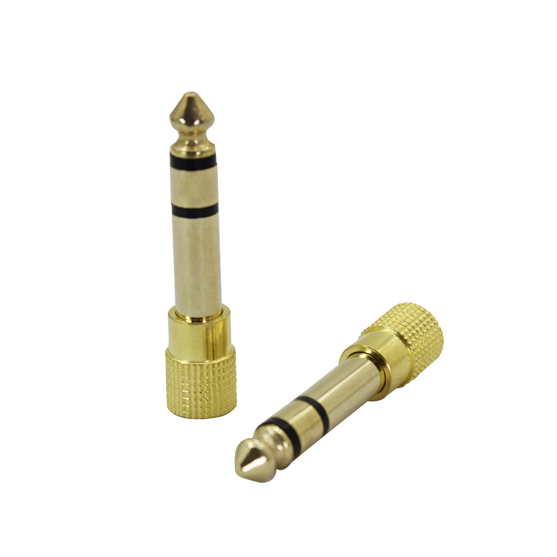 Wholesale headphone audio cable adapter 3.5mm to 6.5mm plug microphone audio cable male-to-female adapter details Picture