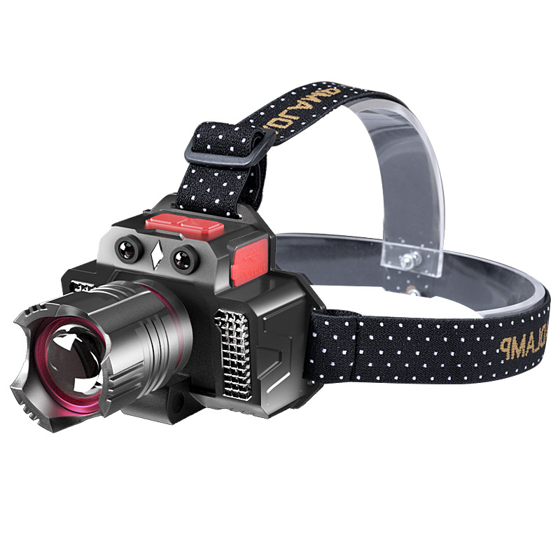 Cross-border Douyin LED headlamp, strong light charging USB, outdoor night fishing, long-range flashlight, high-brightness head-mounted miner's lamp Application Scenario