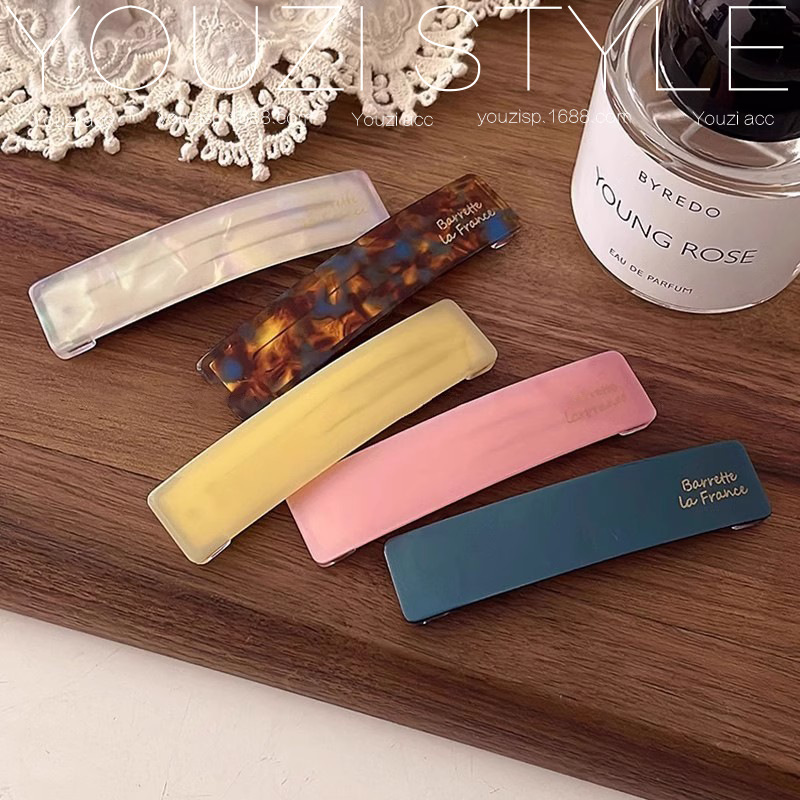 一对装春夏复古碎发夹女醋酸侧边刘海夹子头饰2025新款前额bb夹产品图