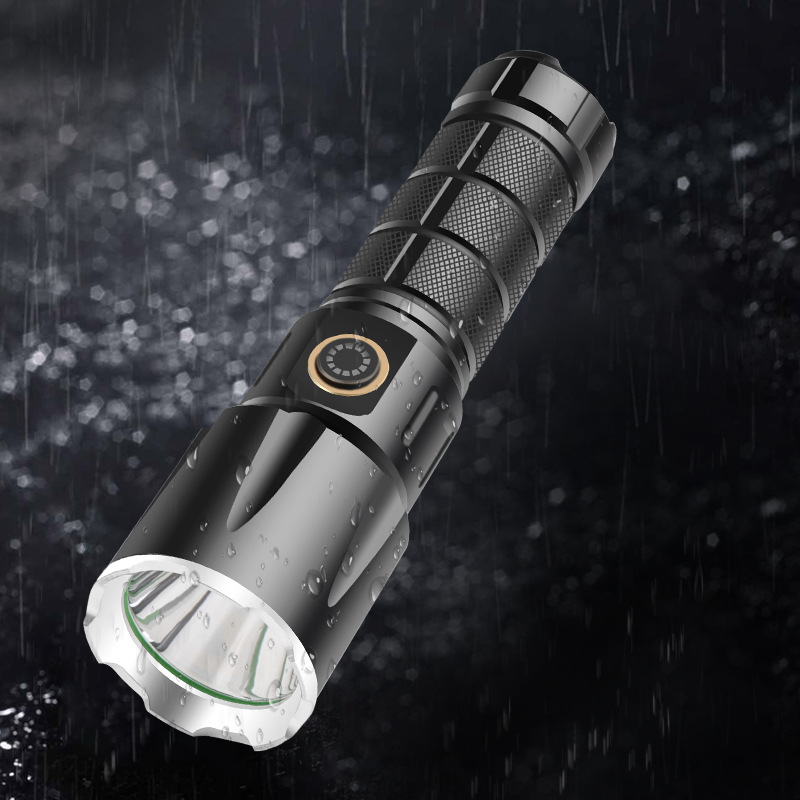 Crossover nuevo XHP50 aleación de aluminio copa de luz de enfoque fijo luz brillante linterna Type-c recargable ataque cabeza linterna Item Picture