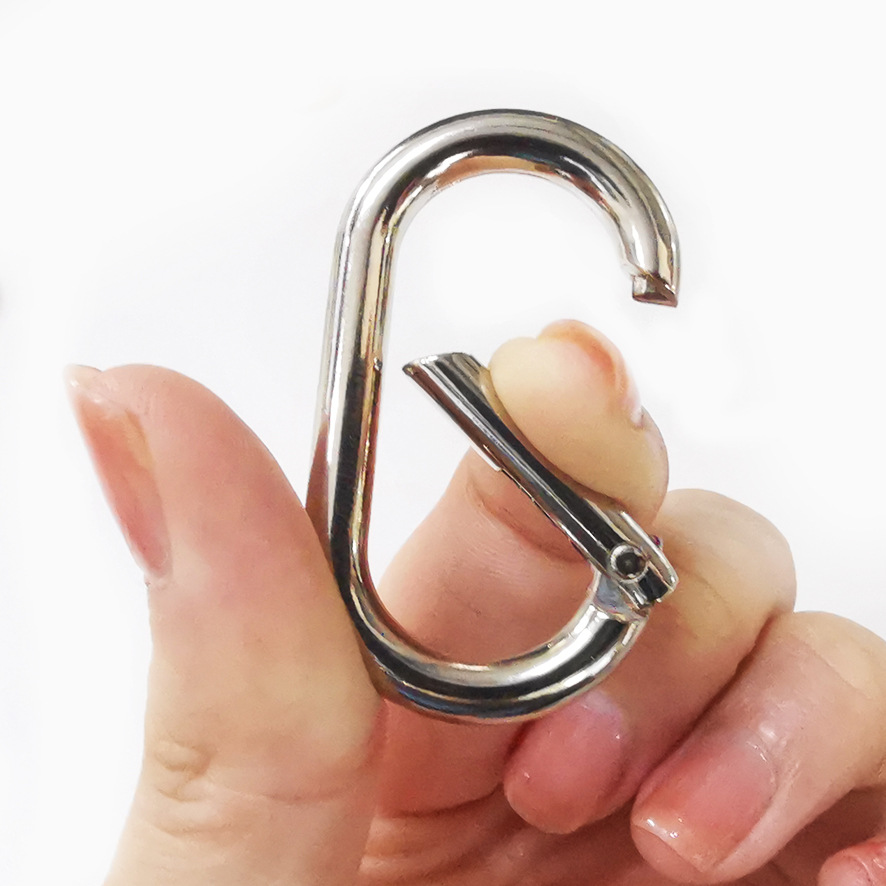 Cross-border supply of in-stock spring coils for bags, clothing, hardware accessories, luggage, open rings, oval spring buckles Specification image