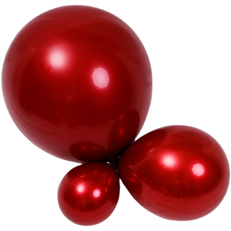 5寸10寸12寸18寸36寸双层加厚香奈尔车厘子宝石红婚庆派对气球详情图4