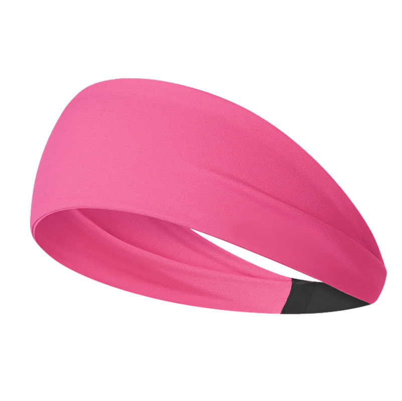Sports headband, sweat-absorbing hair band, silk scarf, summer yoga fitness hair tie, summer girls' running headscarf Item Picture