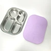 Silicone lunch box, food storage box, stainless steel lunch box, plate, snack box, sauce cup, two-compartment, three-compartment, four-compartment lunch box Application Scenario