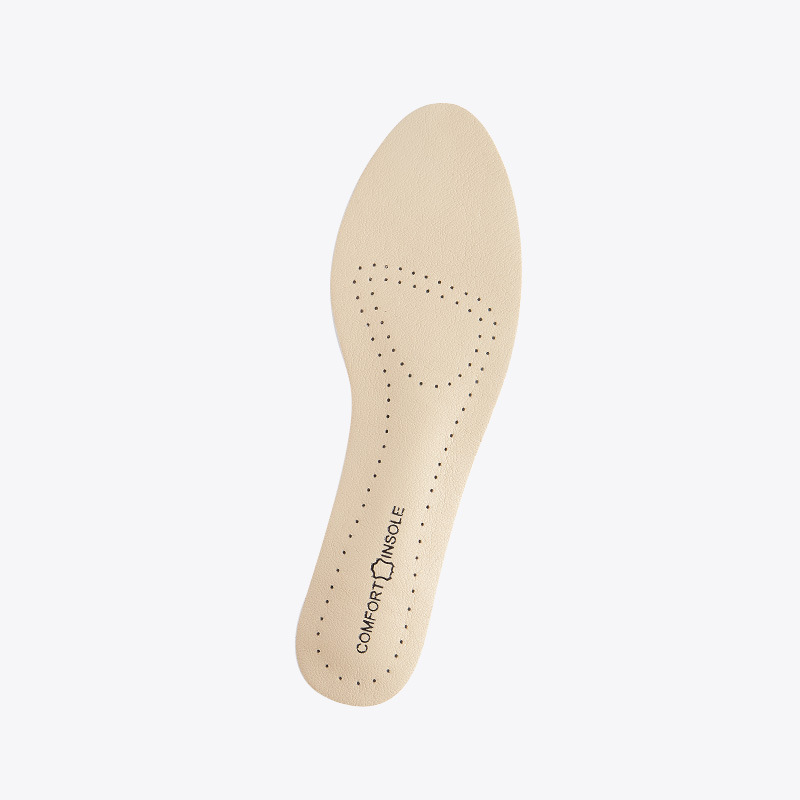 Ladies' genuine leather insoles, soft soles, super soft, sweat-absorbing, deodorizing, breathable, and can be adhered to, anti-slip genuine leather round-toe high heels, single shoes Item Picture