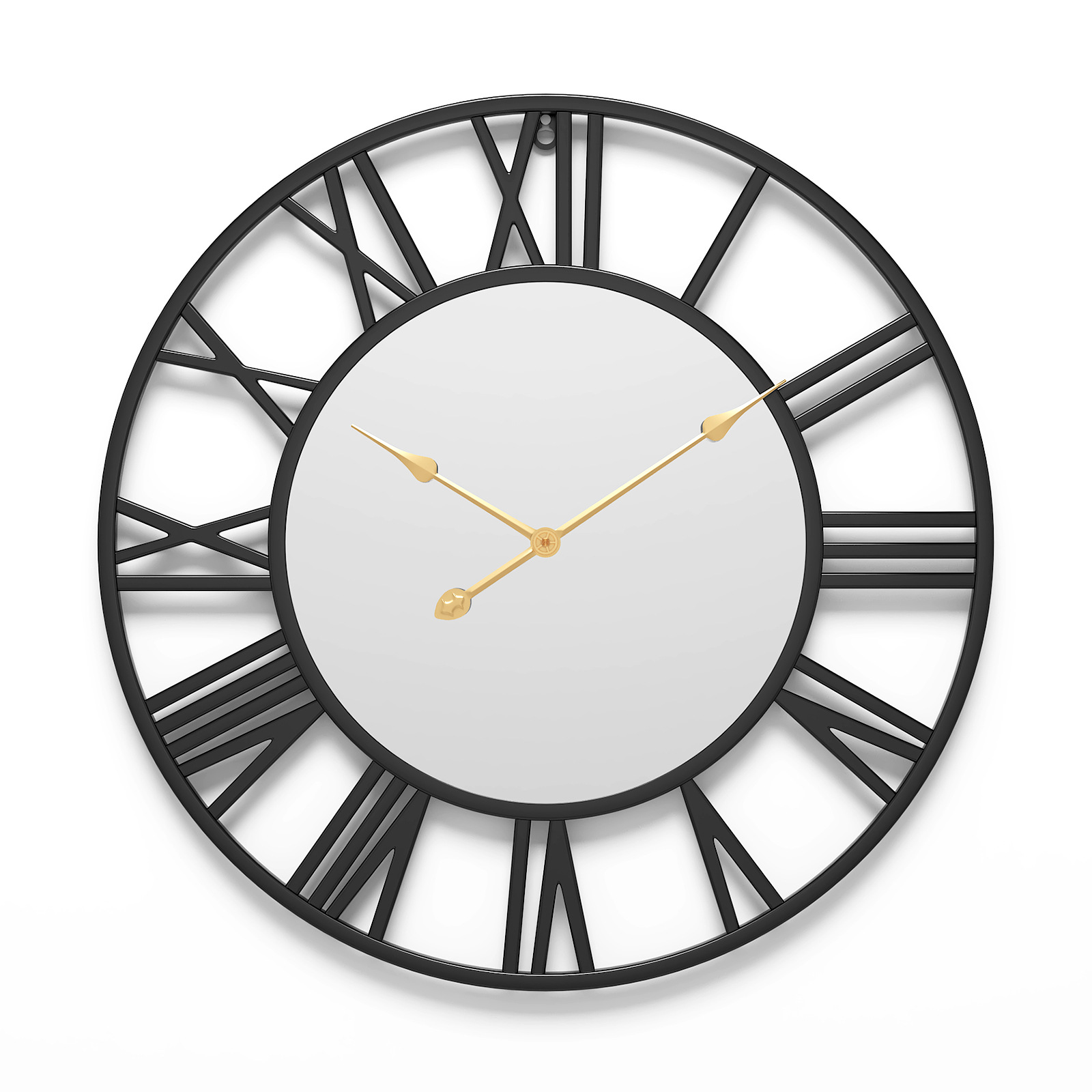 Cross-Border Hot Sales Modern Simple Living Room Fashion Wall Clock Quiet Iron Art Mirror Clock Creative Decorative Wall Clock Wholesale Item Picture