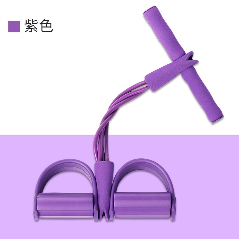 Pedal Puller Four-Tube Tummy Reduction Sit-Up Aid Women's Fitness Yoga Equipment Home Roll-Up Rope Specification drawing