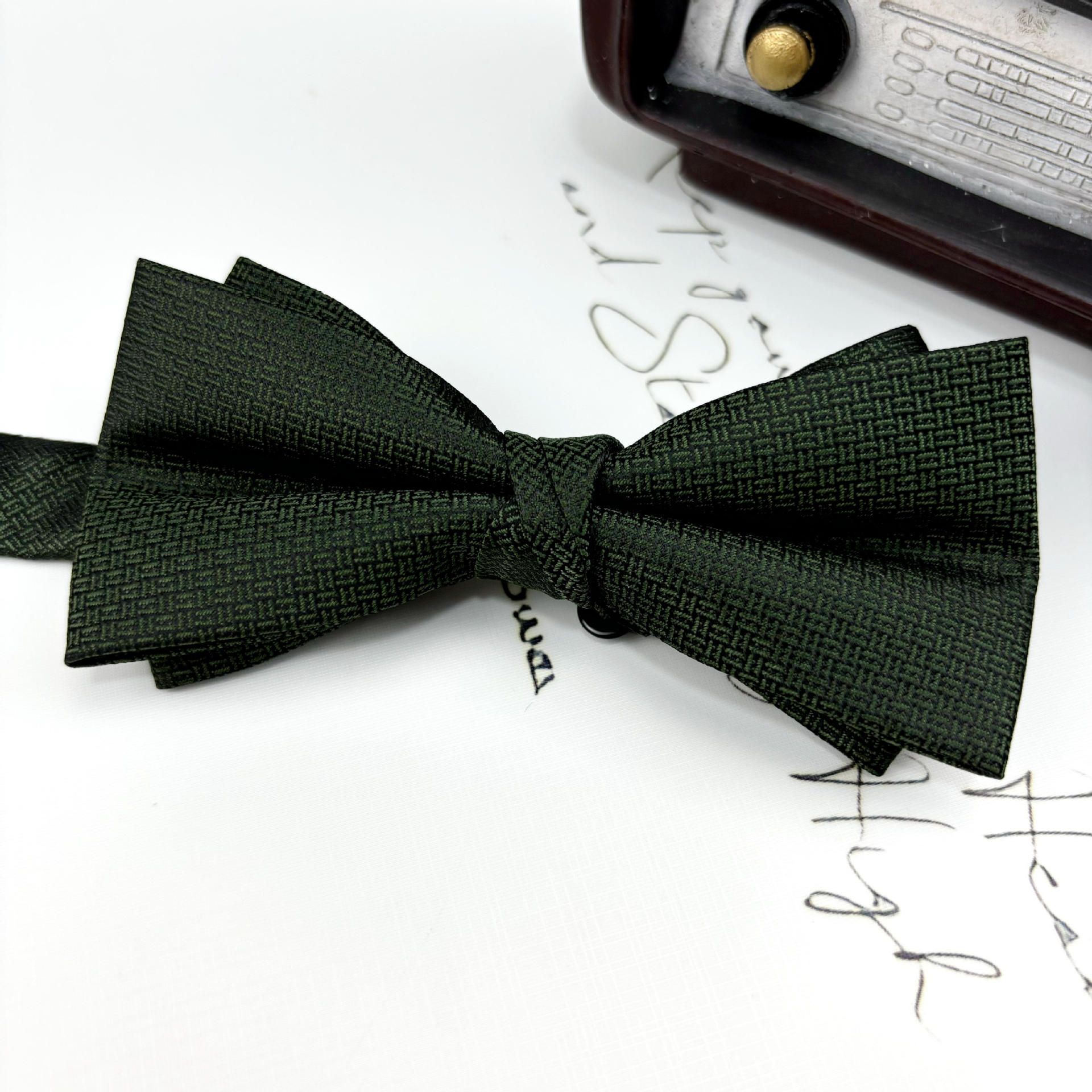 复古休闲男士领结结婚新郎韩版正装休闲女蝴蝶结拍照舞台咖色绿色详情11