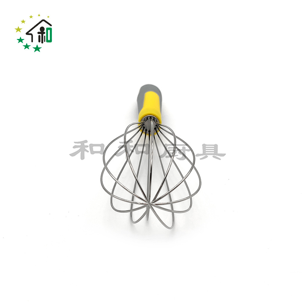 12-inch manual whisk with spring wire Multifunctional household whisk to whip eggs and cream batter Specification drawing