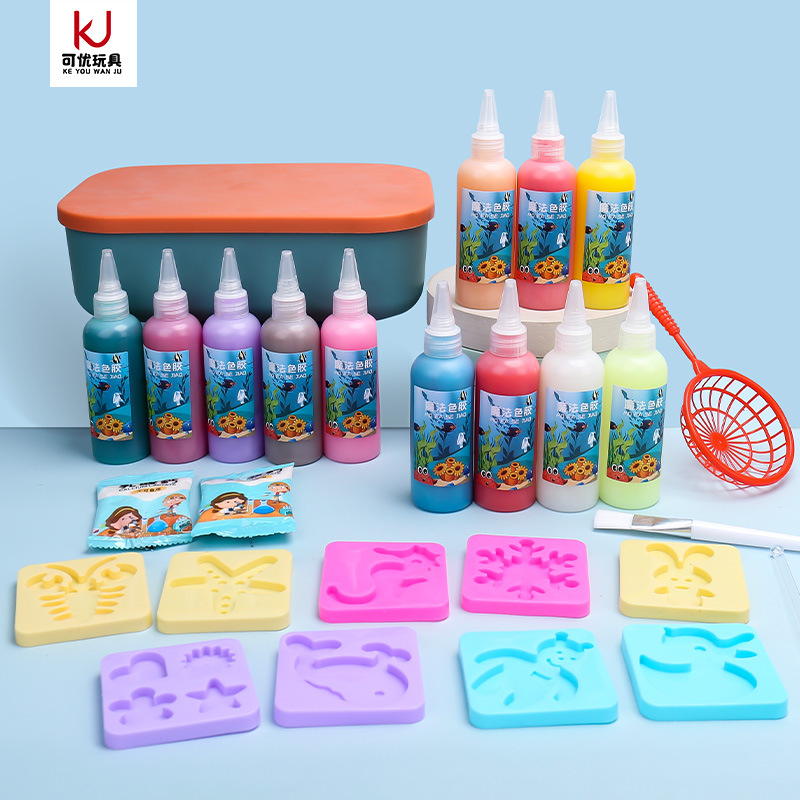 Children's Water Spirit Water Baby Pearlescent solution toy set, diy handmade materials, wholesale festival gifts details Picture