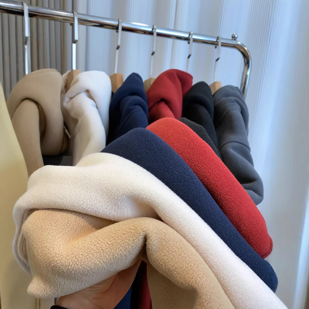 黑科技发热双面摇粒绒拉链连帽加厚情侣外套卫衣女详情图4