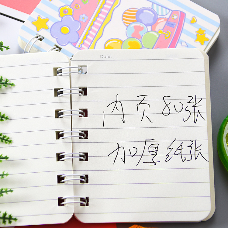 Oil Painting Landscape A7 Coil This Cute Stationery Student Diary Mini Portable Office Notepad Notepad Application Scenario