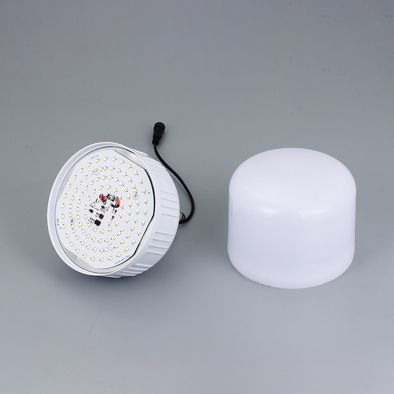 LED solar rechargeable bulb lamp, 5-speed remote dimming, outdoor waterproof camping emergency household rechargeable bulb details Picture