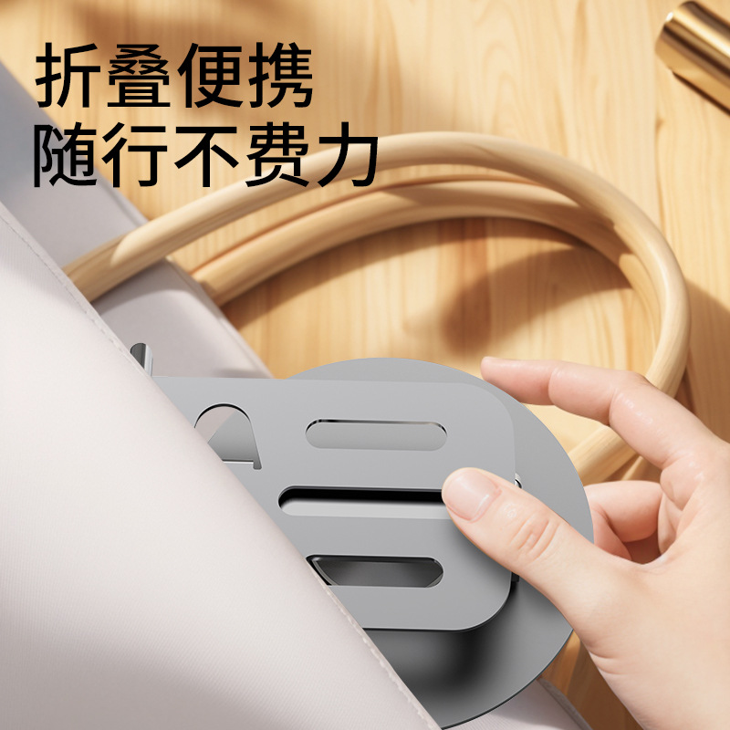 Wholesale metal phone stand desktop 360° rotation stable, portable, secure and foldable all-metal phone stand details Picture