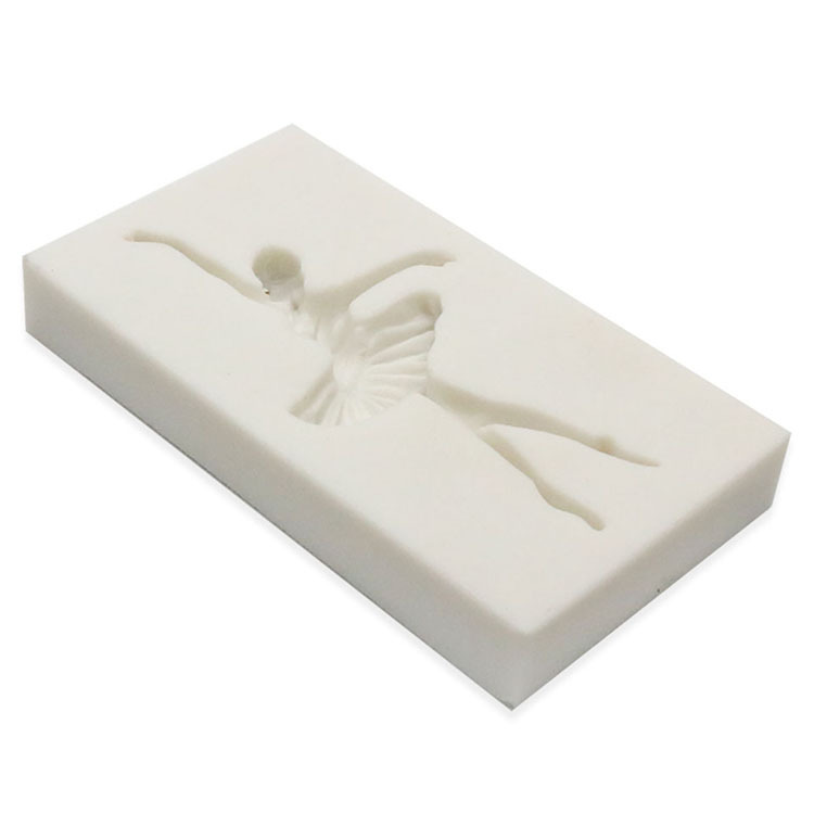 Ballet Girl Chocolate baking tools Fondant cake decoration Dance Girl clay liquid silicone mold details Picture