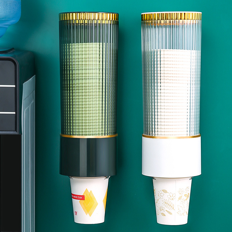Paper Cup Holder Cup Holder Water Dispenser Automatic Cup Drop Device Storage Rack Disposable Cup Cup Storage Box details Picture