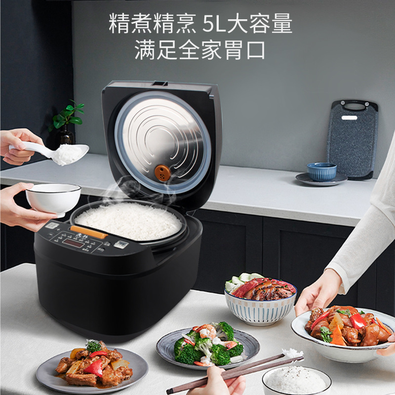 先科电饭煲 5L智能预约定时加热电饭煲 家用礼品会销多功能电饭