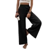 2023 new style of women's casual pants for cross-border trade with Europe and America 1688, loose, slimming, wrinkle-reducing, wide-leg long pants Item Picture