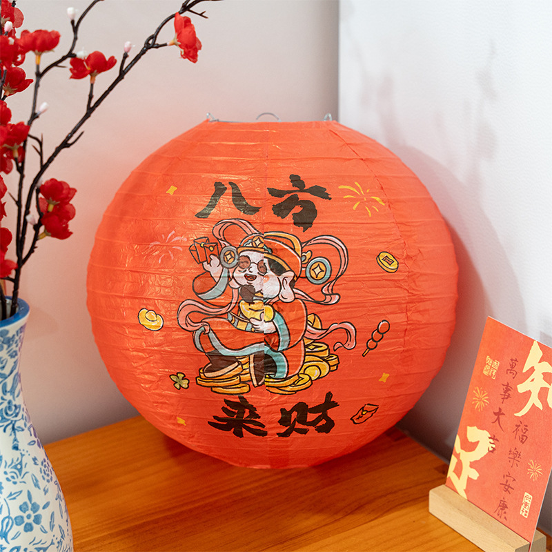 新年春节装饰纸灯笼中国风猜灯谜商场超市活动场景布置户外古风详情13
