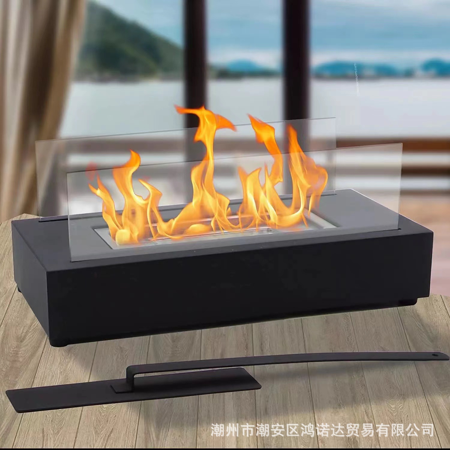 Tabletop firepit metal indoor&outdoor alcohol firepce details Picture