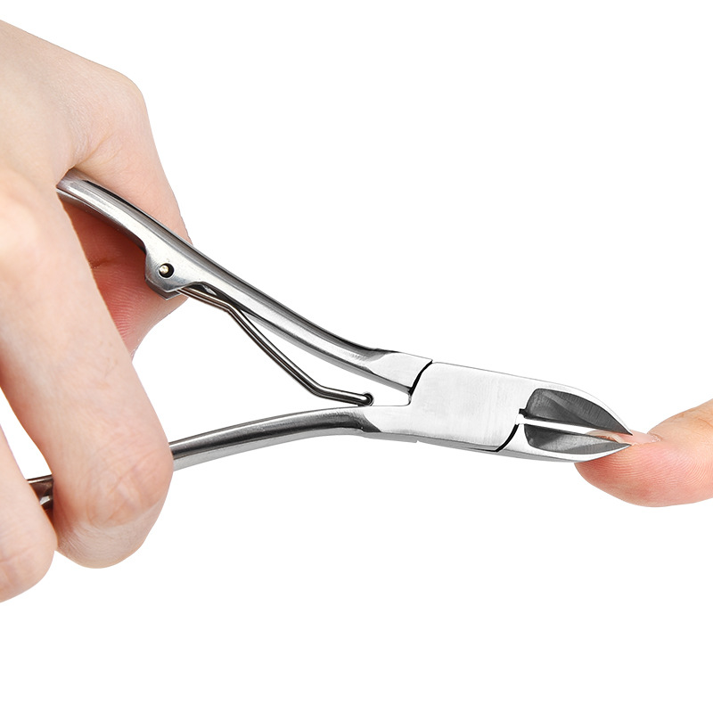 Stainless Steel Nose Pliers 8714 All Steel Handle Nail Clippers Nail Groove Pliers Gray Nail Clippers Exfoliating Pliers Logo Application Scenario