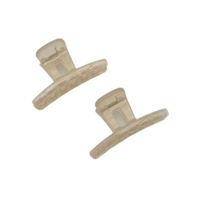 韩系pc环保7cm果冻色高级感diy女一字抓夹鲨鱼夹发夹头饰饰品发饰白底实物图