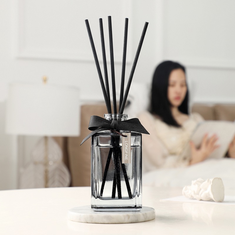 New Fireless Ribbon Square Bottle Aromatherapy Bedroom Air Freshener Deodorant Perfume Toilet Deodorant Wholesale details Picture