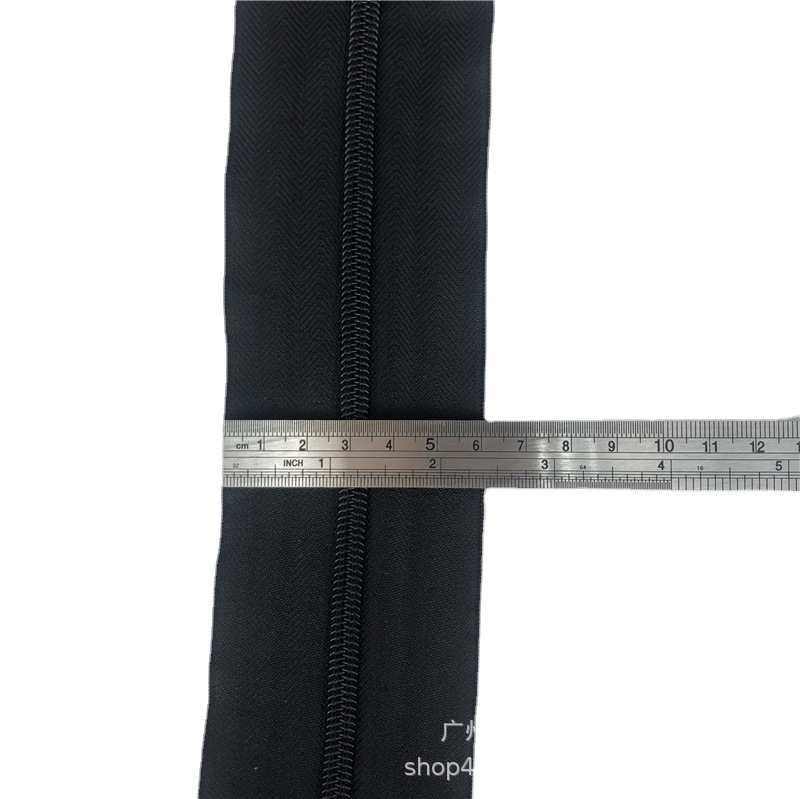 5 # nylon wide zipper, black 4cm, 5cm, 6cm, 7cm thick tent bag wide edge zipper Application Scenario