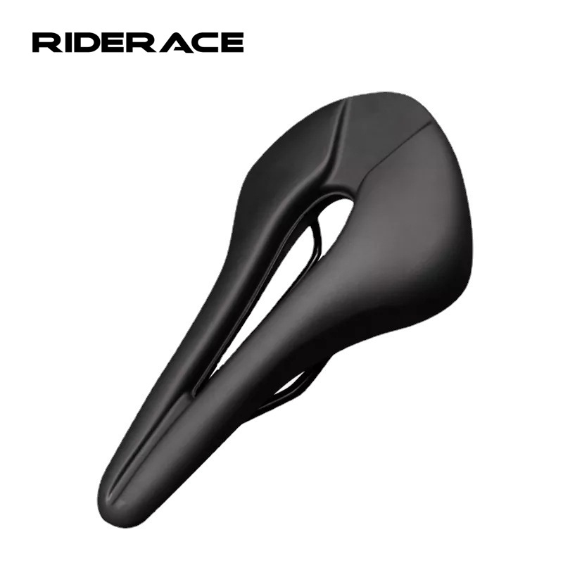 Self-propelled saddle, hollowed-out PU bicycle seat, ergonomic groove design, saddle riding accessories