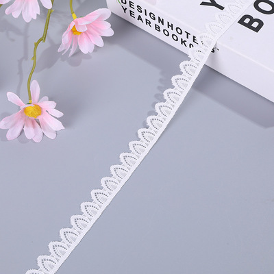 New elastic semi-oval lace-trimmed dress as wedding dress processing accessories Specification image