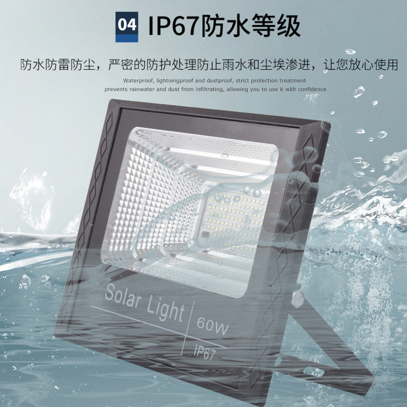 Wholesale solar floodlights, outdoor garden lights, rural household waterproof wall lamps, lighting lamps, human body sensor street lamps details Picture