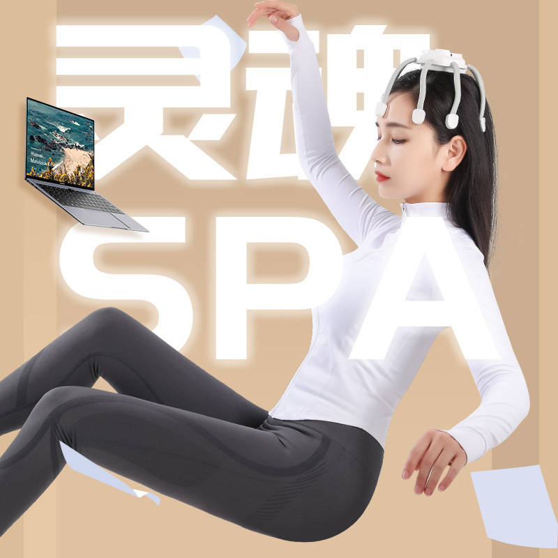 The new octopus head massager features intelligent electric massage claws, meridian unblocking, scalp stress relief and relaxation, and is a head massage device Application Scenario