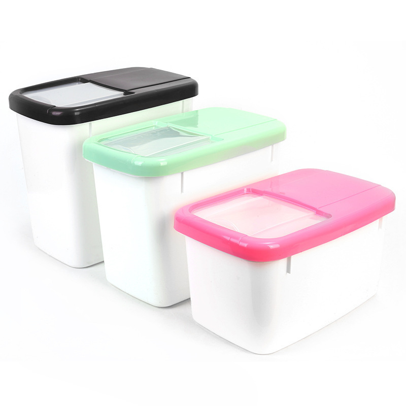 A 20-jin sealed rice bucket for flour storage in the kitchen details Picture