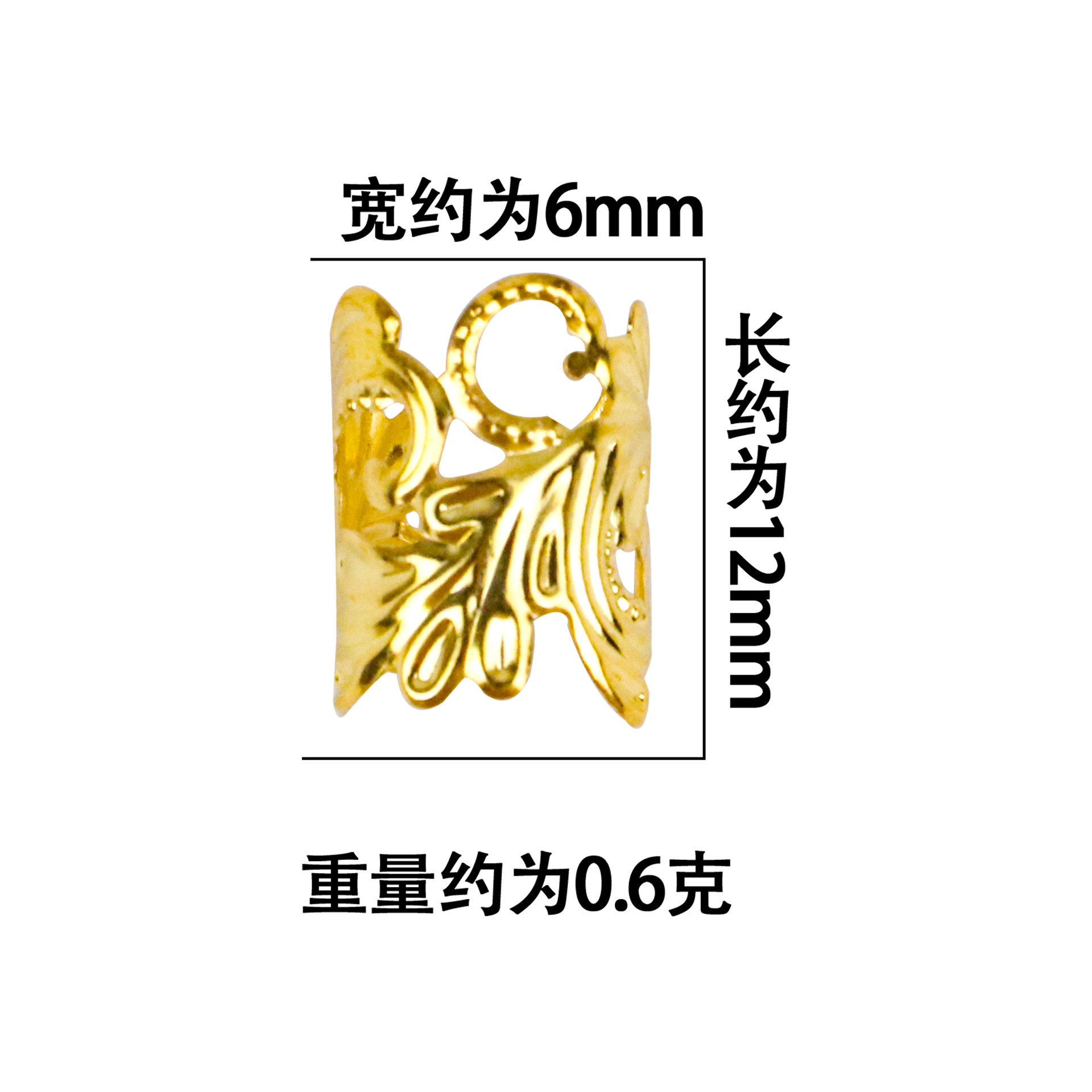 DIY new dreadlock wig special accessories: Large braid hair extension rings, hollow iron rings, Reggae decorative hair accessories Application Scenario