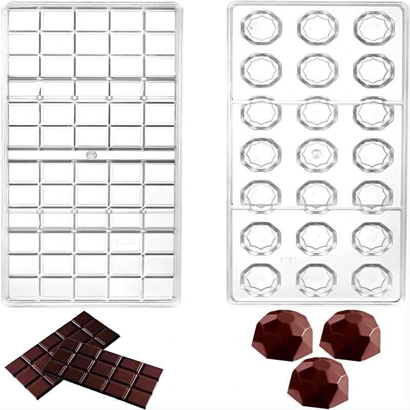 巧克力模具DIY烘焙工具硬塑朱古力糖果模具烘焙模具详情图1