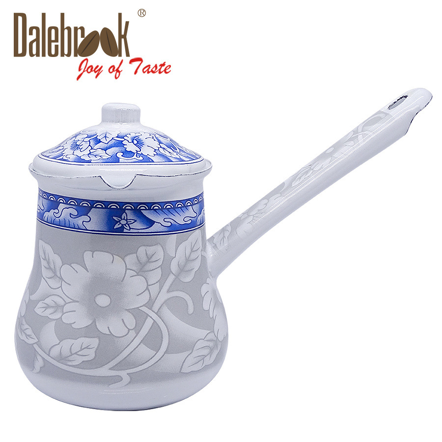 咖啡斗器具/搪瓷咖啡杯/土耳其咖啡斗白底实物图