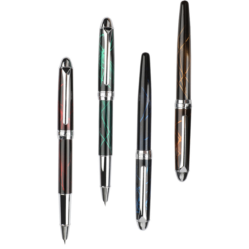 Customized eternal ice flower metal set gift box, business pen, financial extra fine pen, corporate promotional pen Item Picture