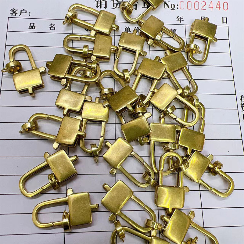 Brass cast lobster clasp, rectangular clasp, special-shaped clasp bracelet, necklace accessory, DIY handmade jewelry accessory